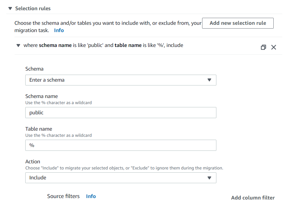 Table Mappings